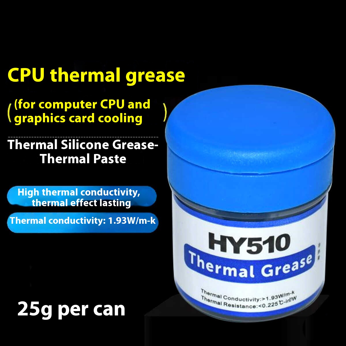 Thermal Paste Cpu - HY510 كمبيوتر مكتبي وحدة المعالجة المركزية