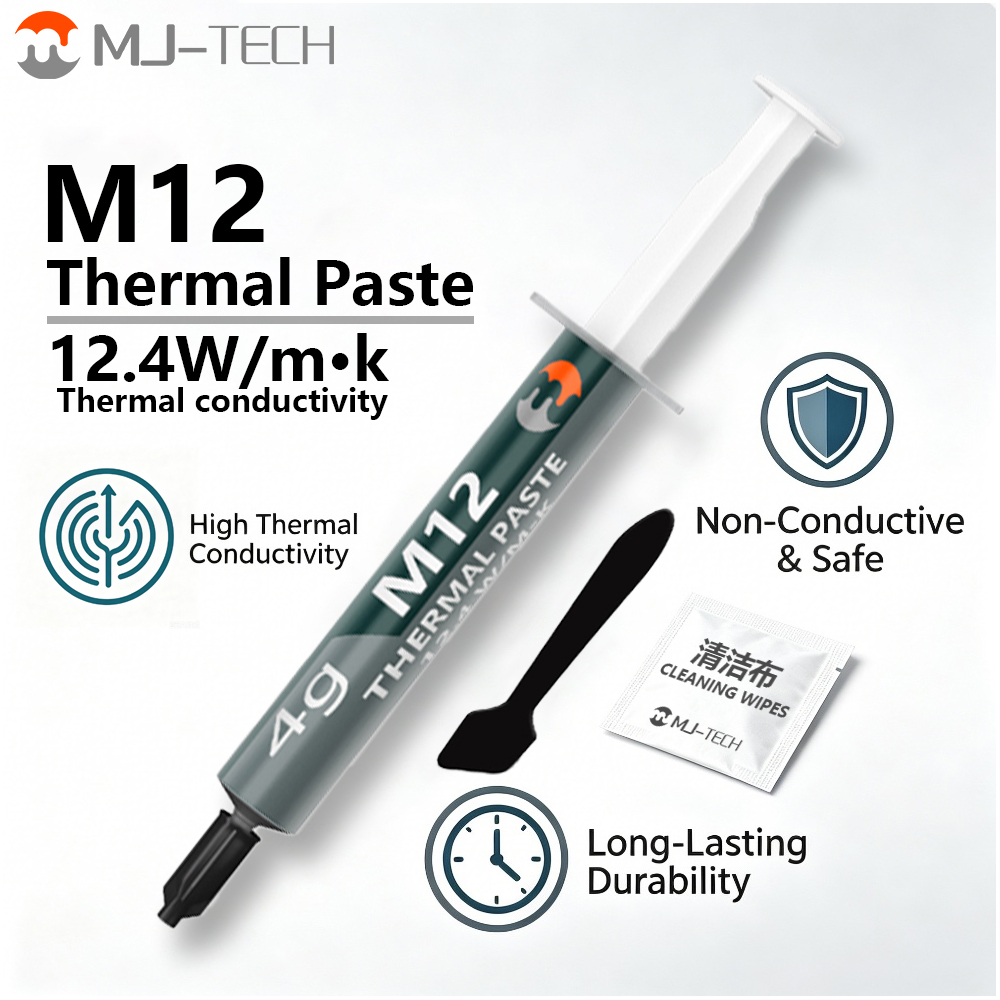 معجون حراري MJ-TECH M8 M12 M14 - مراجعة Thermal Paste Cpu وسعره