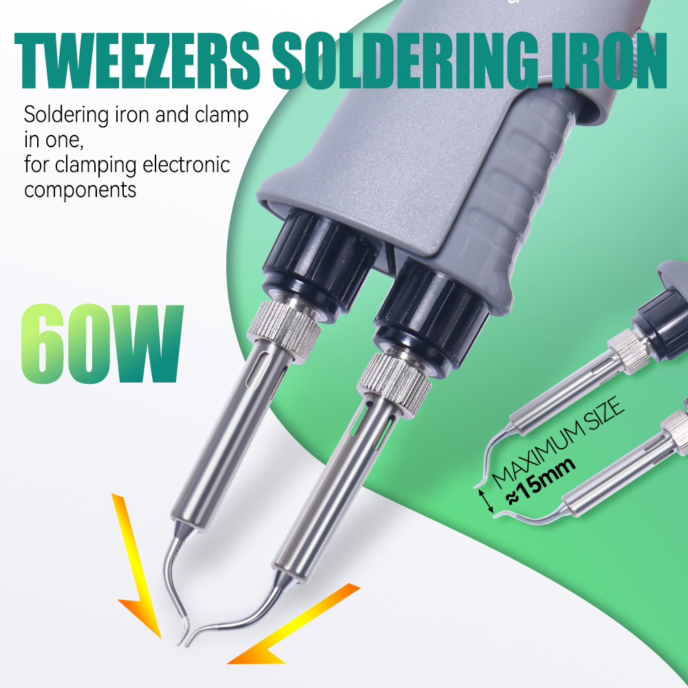 YIHUA 938D المحمولة الملقط محط - مراجعة Smd Tweezer Set وسعره