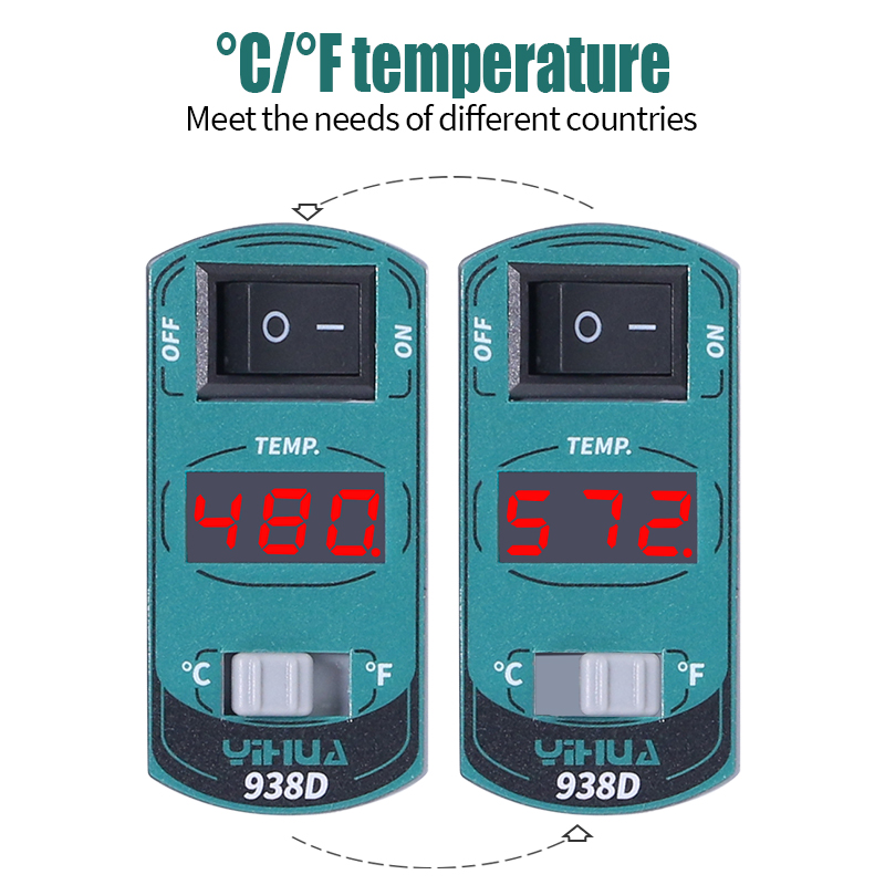 YIHUA 938D المحمولة الملقط محط - مراجعة Smd Tweezer Set وسعره