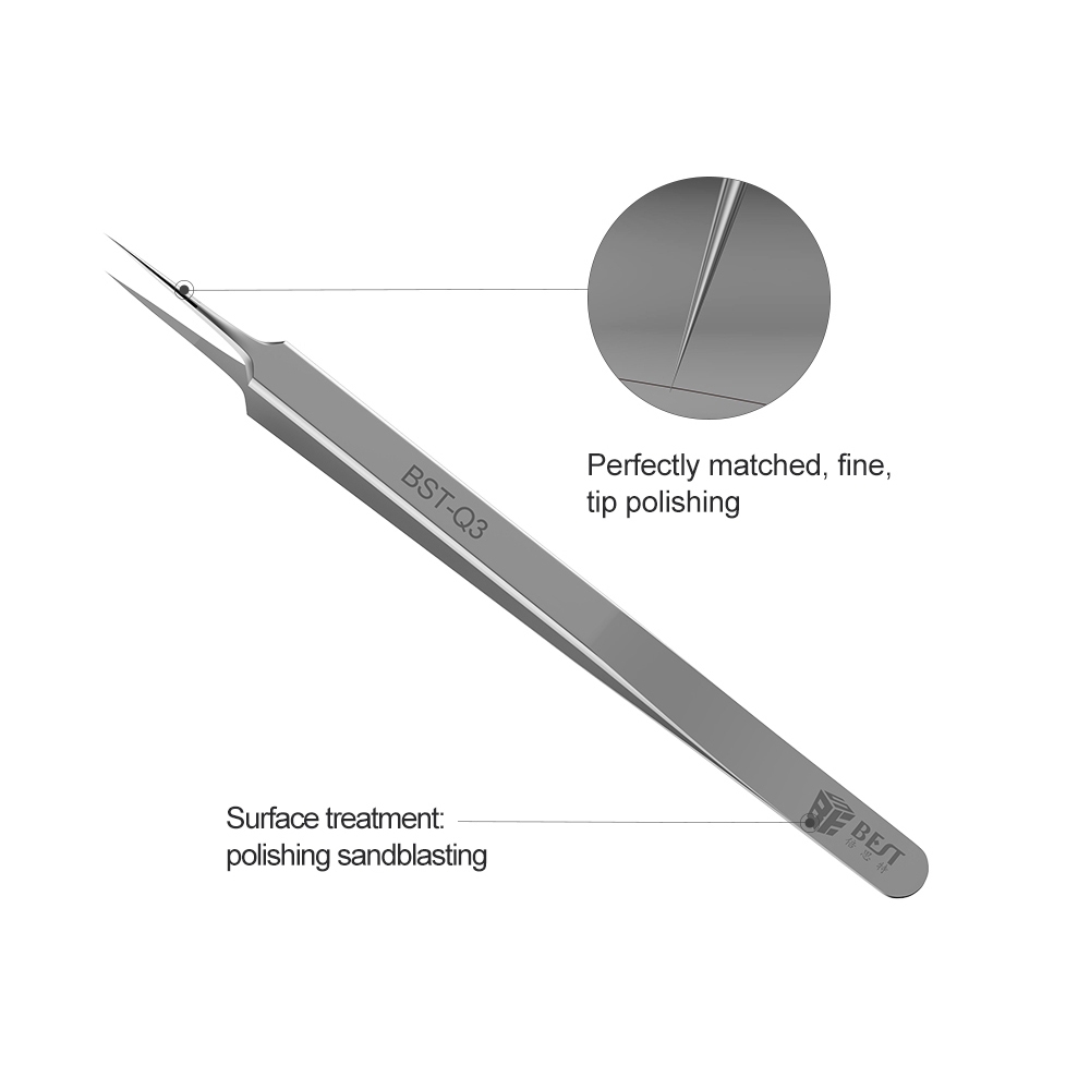 1 قطعة غرامة الدقة وأشار الملق - مراجعة Smd Tweezer Set وسعره