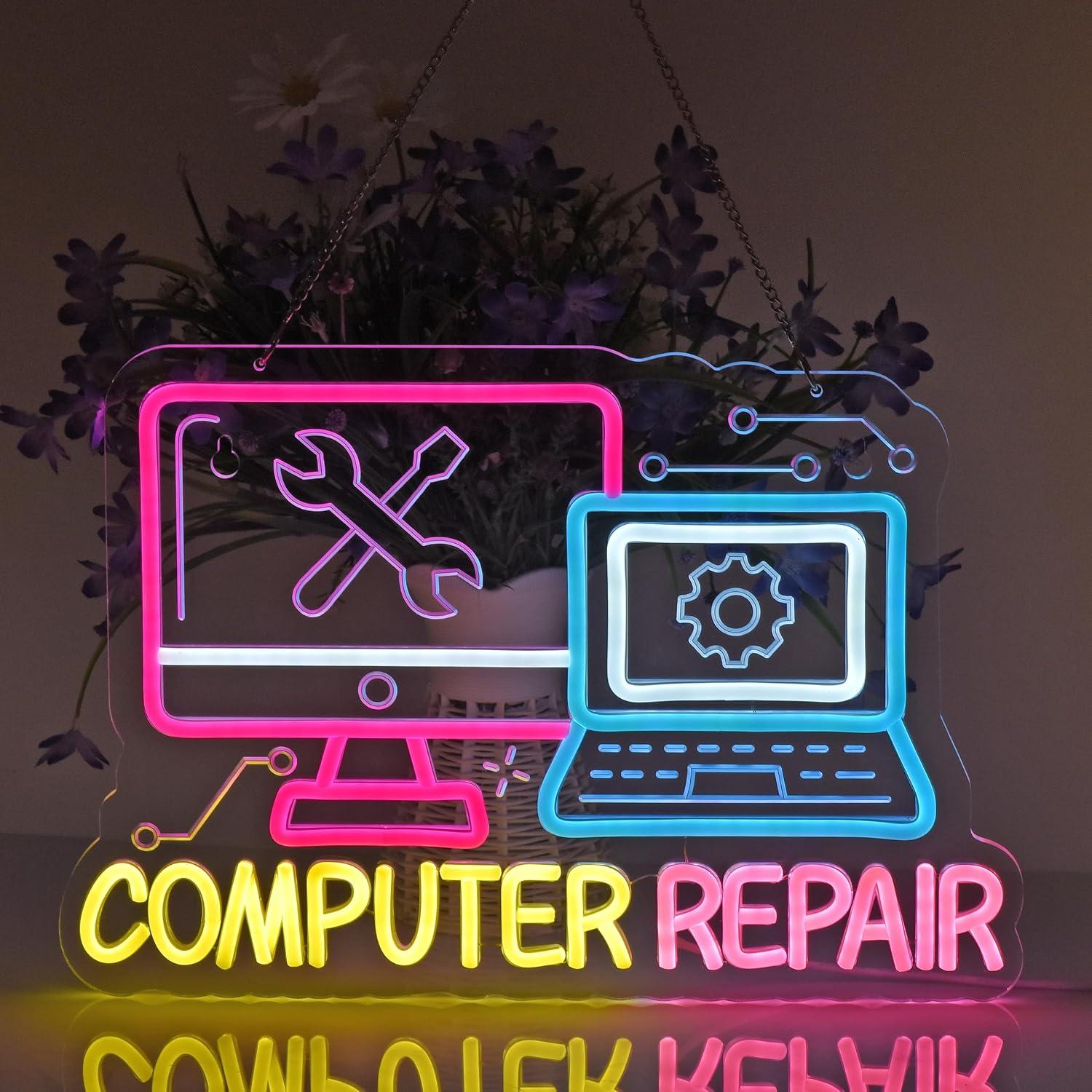 لافتة نيون لإصلاح الكمبيوتر، أ - مراجعة Electronics Repair Store وسعره