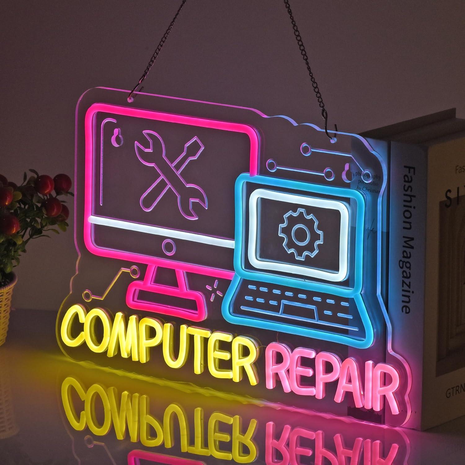 لافتة نيون لإصلاح الكمبيوتر، أ - مراجعة Electronics Repair Store وسعره