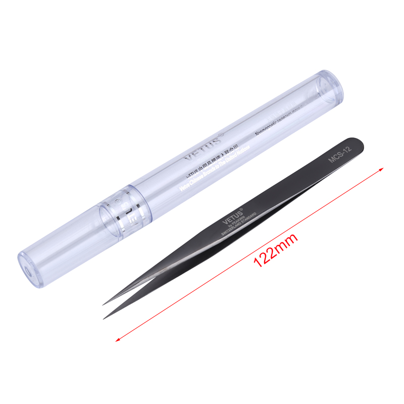 الأصلي Vetus MCS-12 الدقة ملاق - مراجعة Smd Tweezer Set وسعره