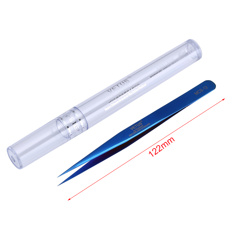 الأصلي Vetus MCS-12 الدقة ملاق - مراجعة Smd Tweezer Set وسعره