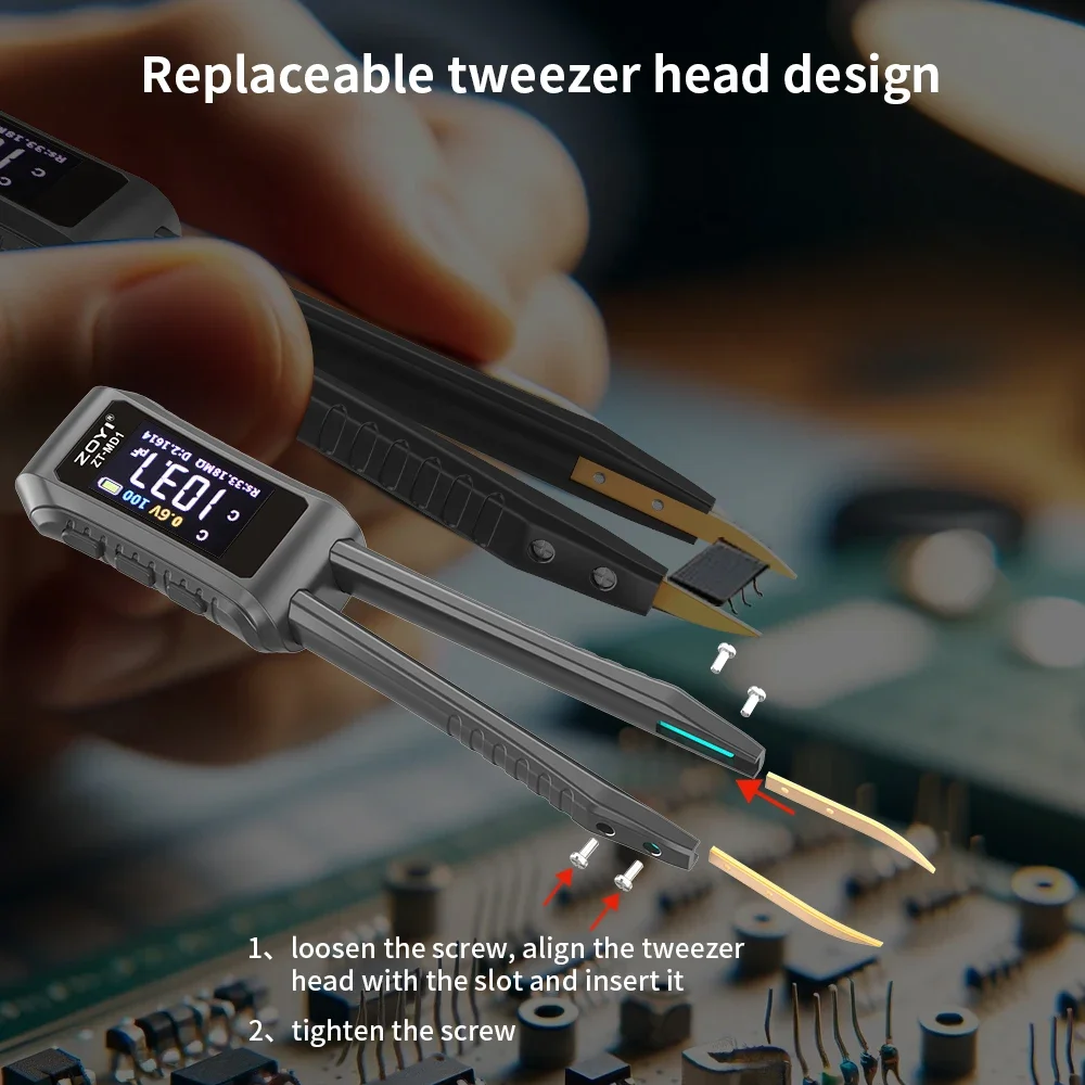 جهاز قياس رقمي محمول عالي الدق - مراجعة Smd Tweezer Set وسعره